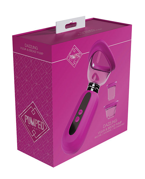 The Soft Hum Shots Pumped Dazzling Clitoral, Nipple & Breast Pump - Pink