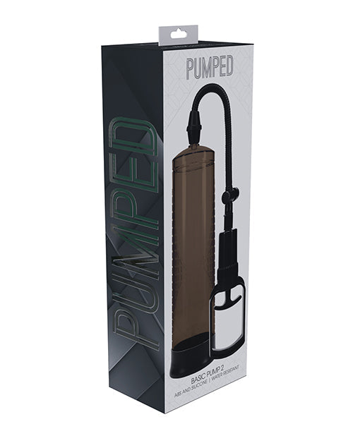 The Soft Hum Shots Pumped Basic Pump 2 Water Resistant Penis Pump - Black