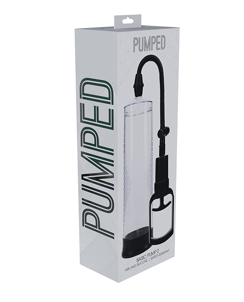 The Soft Hum Shots Pumped Basic Pump 2 Water Resistant Penis Pump - Translucent