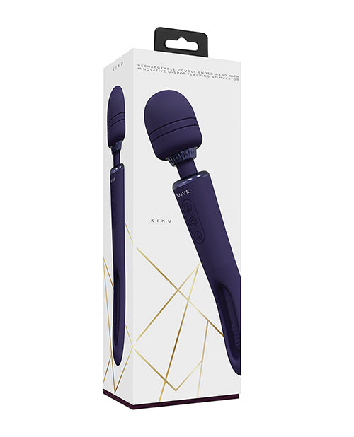 The Soft Hum Shots Vive Kiku Double Ended Wand & G-Spot Stimulator - Purple