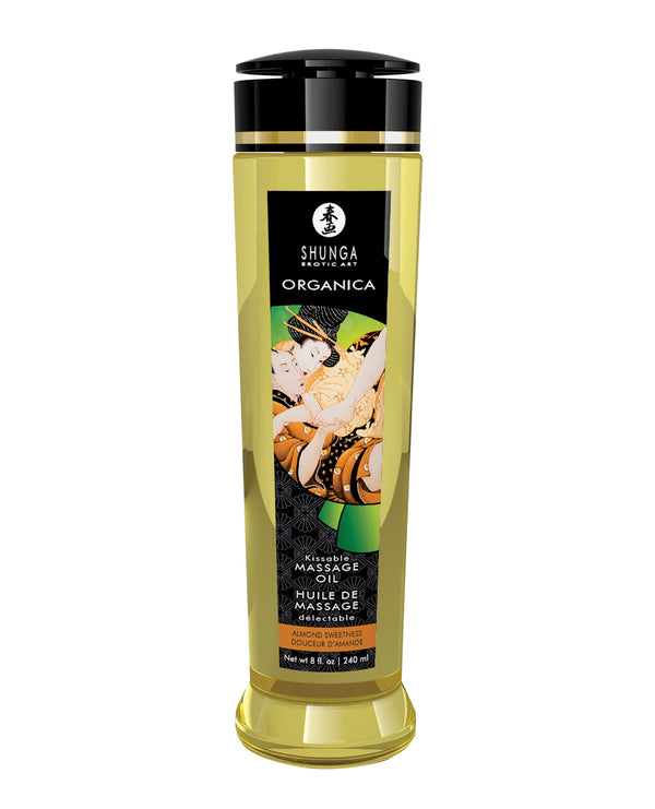 The Soft Hum Shunga Organica Kissable Massage Oil - 8 oz Almond Sweetness