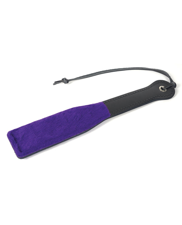 The Soft Hum Spartacus 12" Faux Fur Paddle - Purple