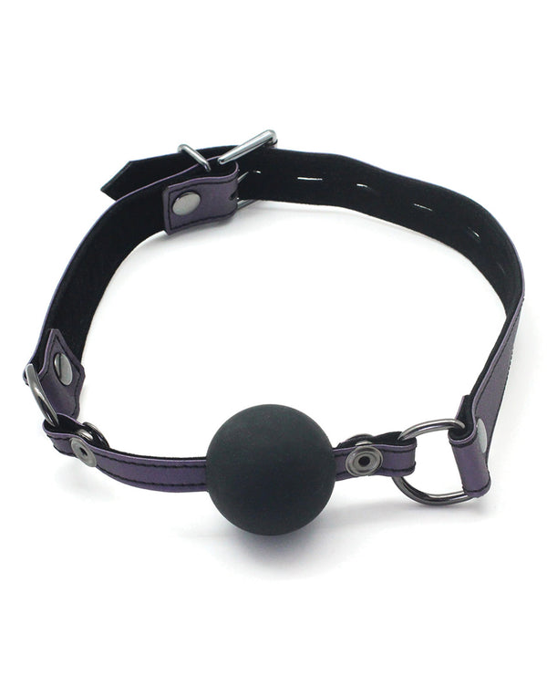 The Soft Hum Spartacus Galaxy Legend Silicone Ball Gag - Purple