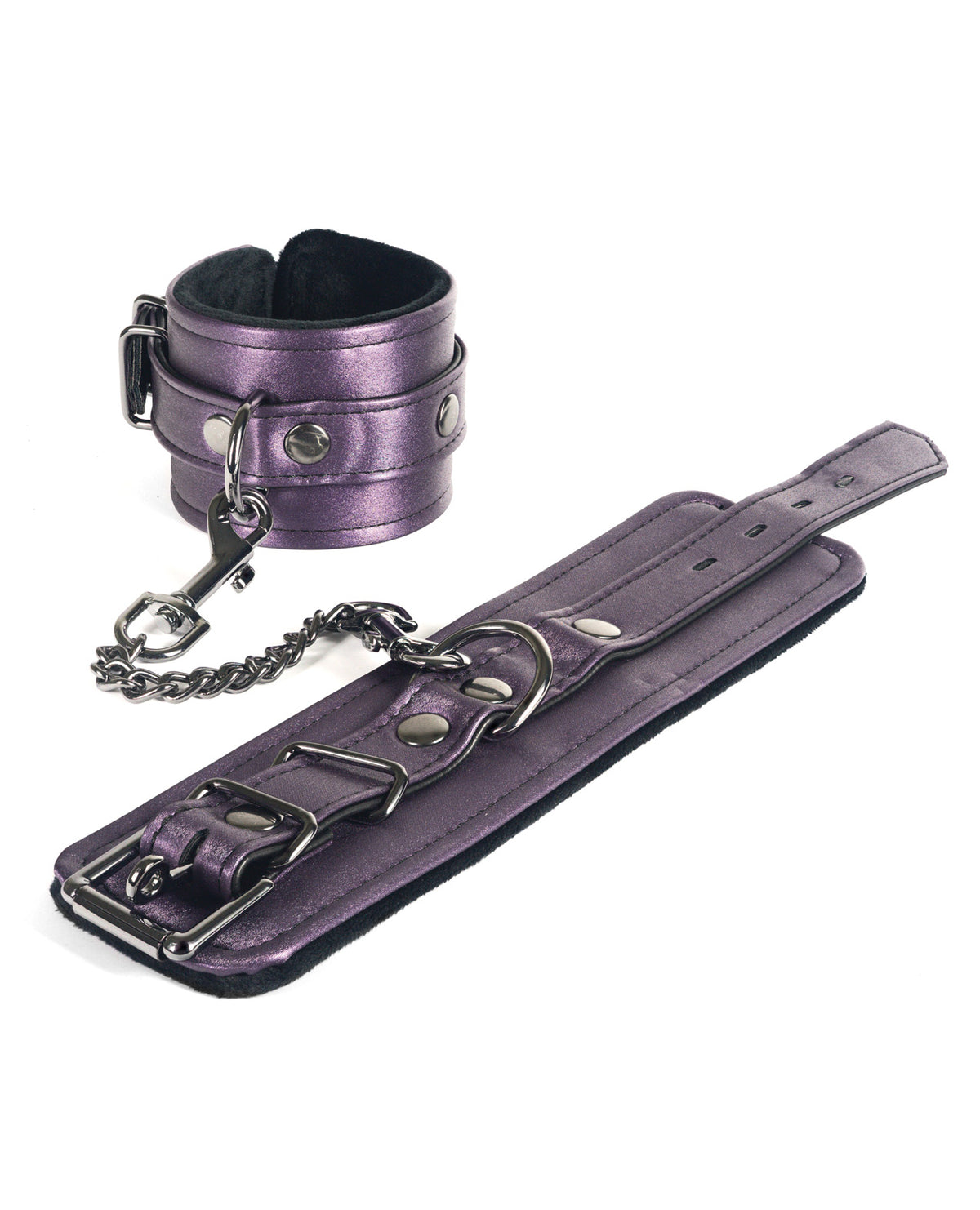 The Soft Hum Spartacus Galaxy Legend Faux Leather Ankle Restraints - Purple