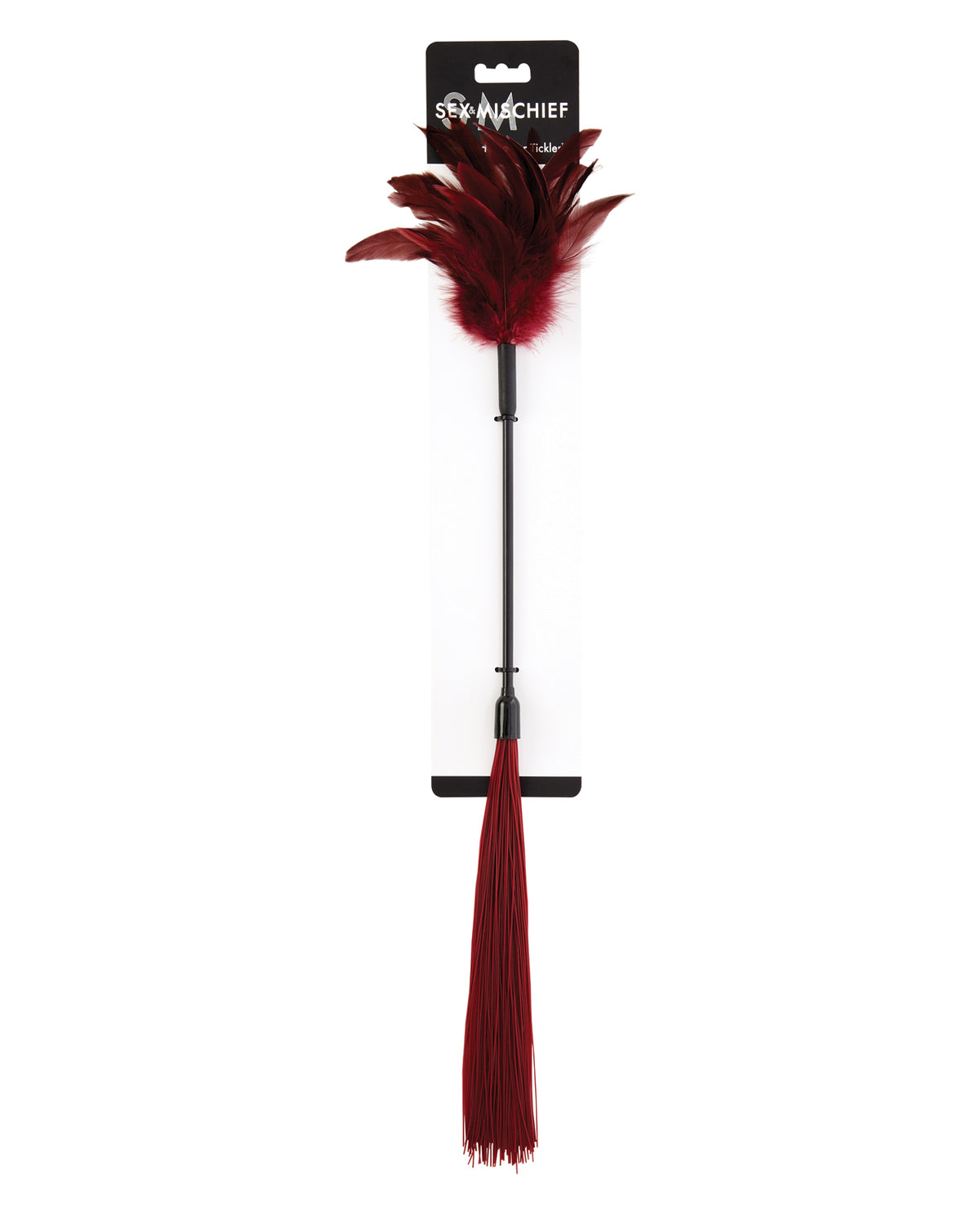 The Soft Hum Sex & Mischief Enchanted Feather Tickler - Burgundy