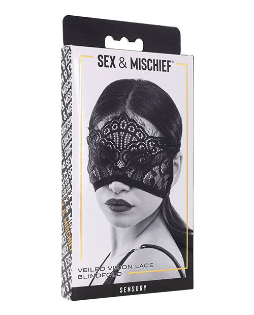 The Soft Hum Sex & Mischief Veiled Vision Lace Blindfold