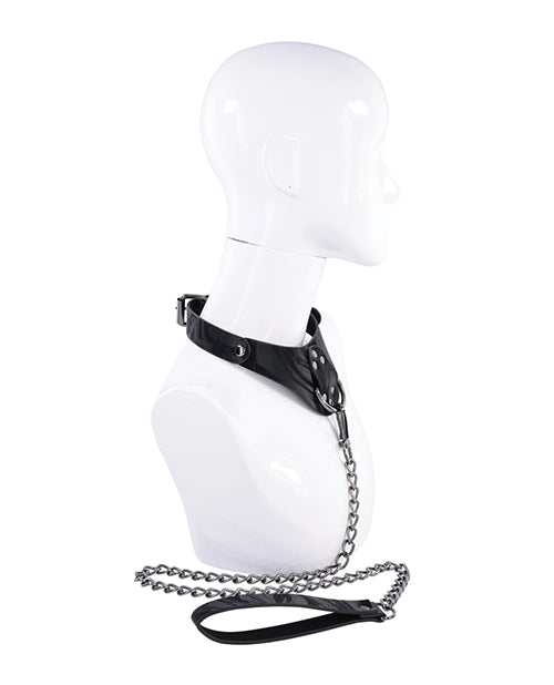The Soft Hum Sportsheets Velvet Noir Collar & Leash - Black
