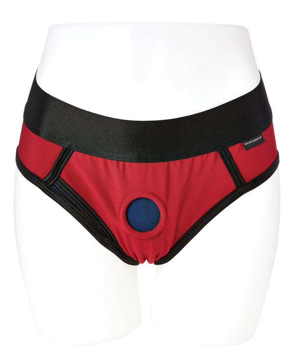 The Soft Hum Sportsheets Em.Ex. Contour Harness XX-Large - Red