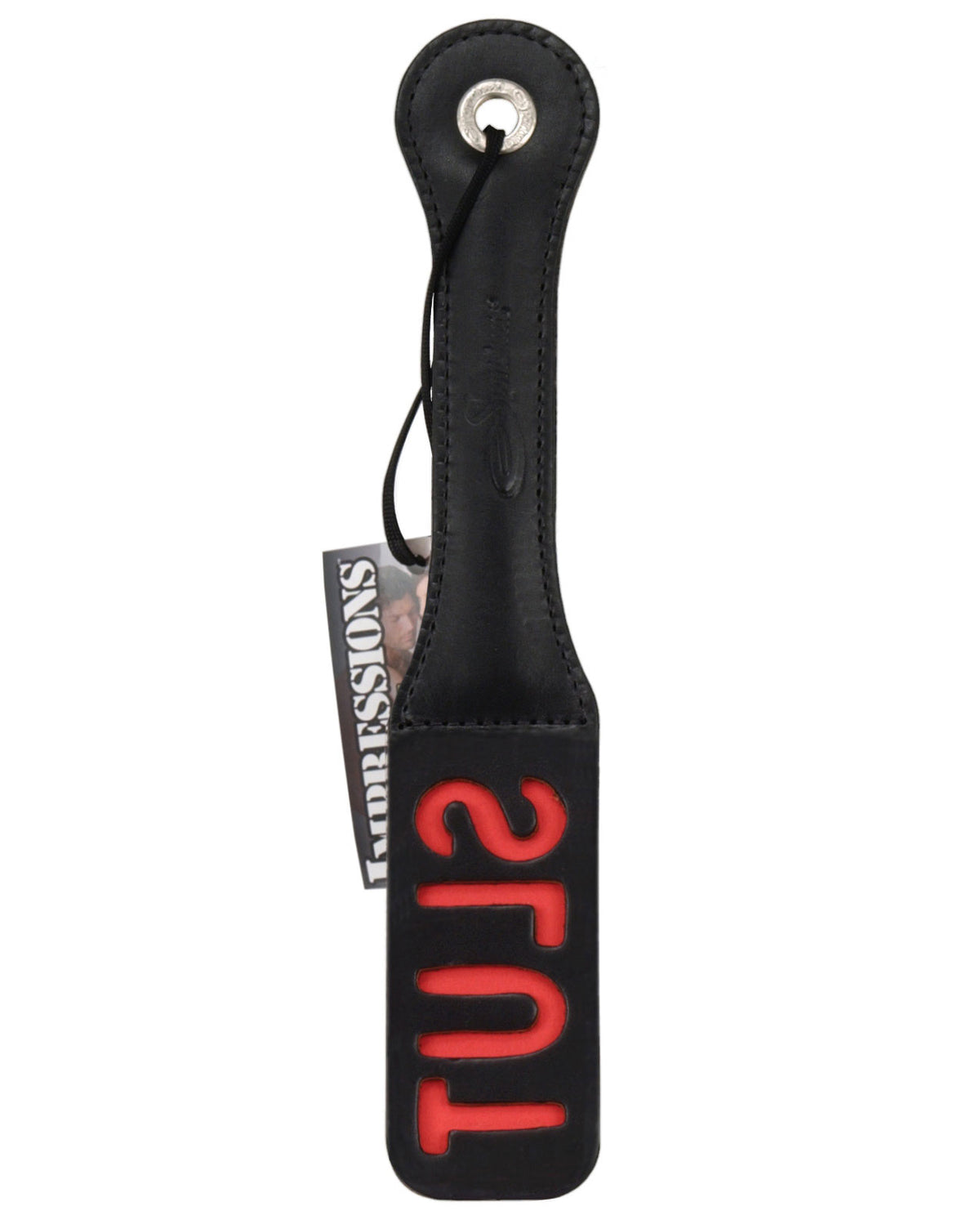 The Soft Hum Sportsheets 12" Leather Slut Impression Paddle
