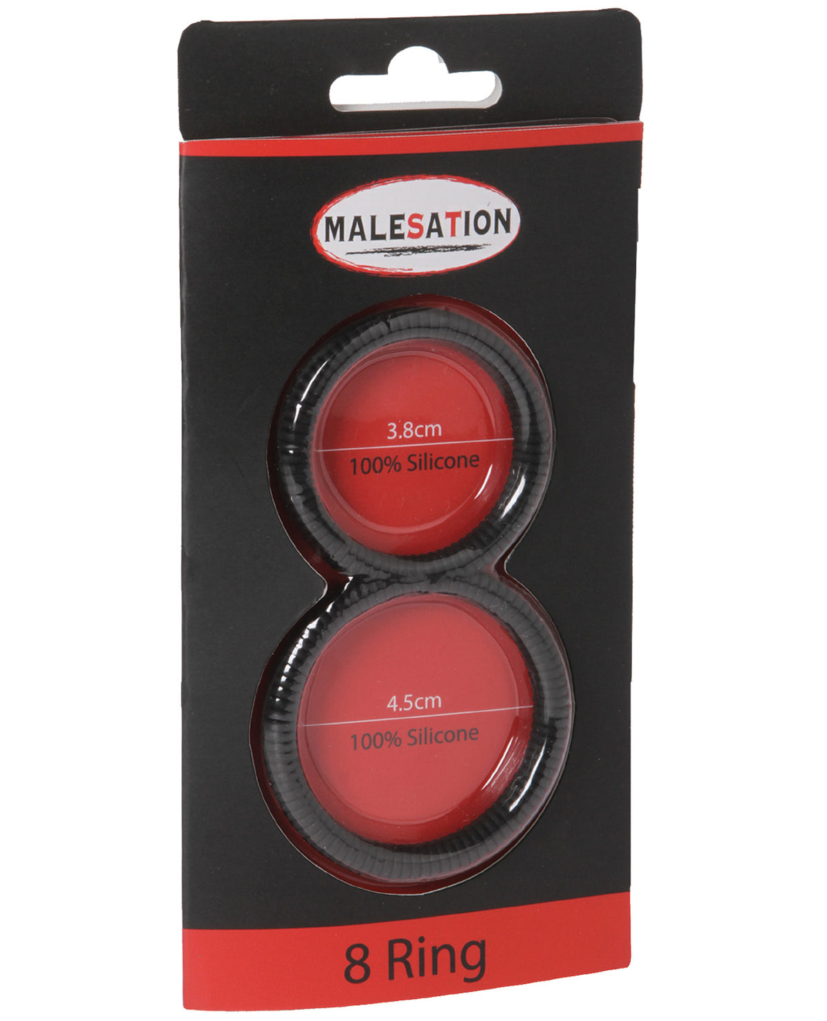 The Soft Hum MALESATION Figure 8 Cock Ring - Black