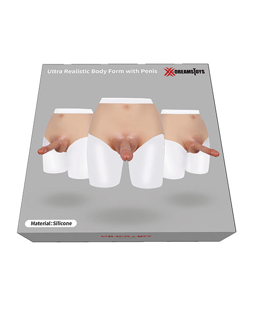 The Soft Hum XX-DREAMSTOYS Ultra Realistic Penis Form Medium - Ivory