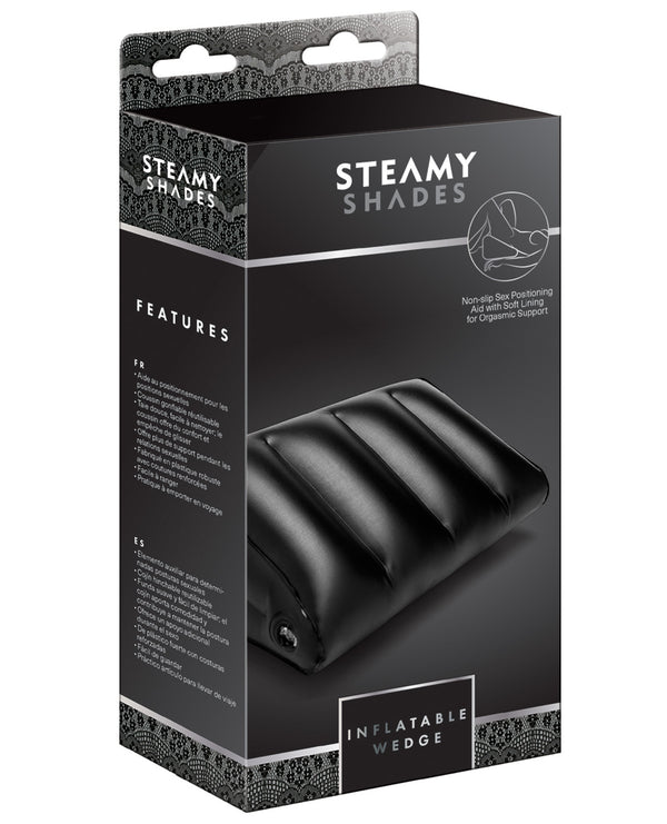 The Soft Hum Steamy Shades Inflatable Wedge - Black