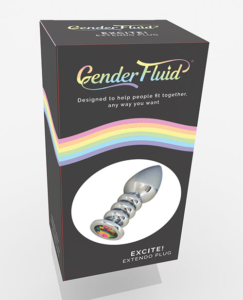 The Soft Hum Gender Fluid Excite! Extendo Plug - Silver