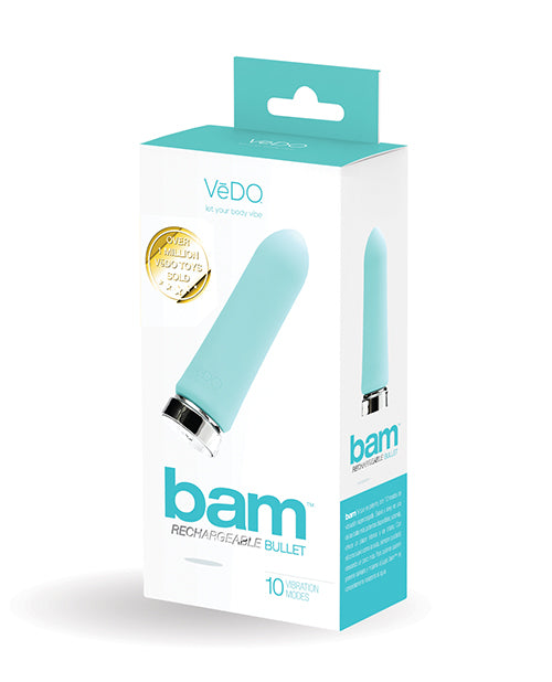 The Soft Hum VeDO Bam Rechargeable Bullet - Tease Me Turquoise