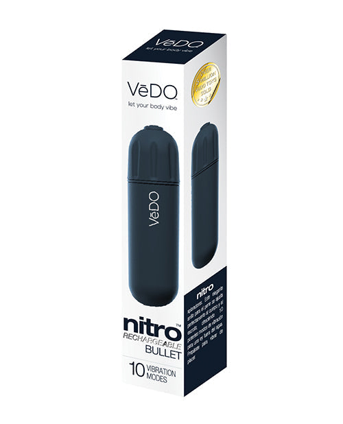 The Soft Hum VeDO Nitro Rechargeable Bullet Vibe - Black