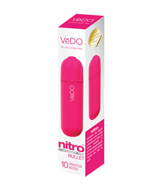 The Soft Hum VeDO Nitro Rechargeable Bullet Vibe - Pink