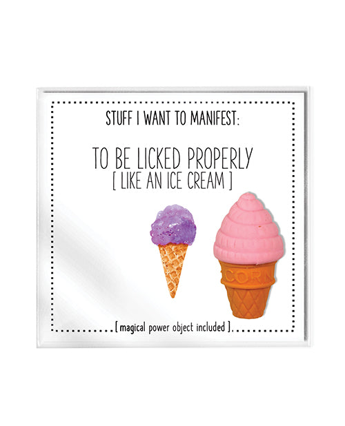 The Soft Hum Warm Human To Be Licked Properly Mini Card & Charm