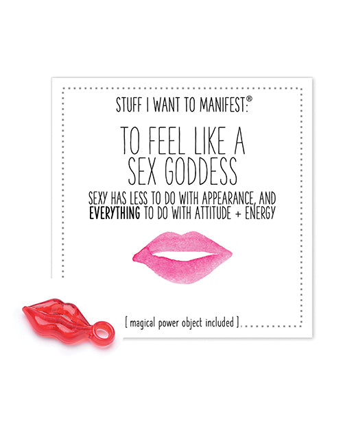 The Soft Hum Warm Human To Feel Like A Sex Goddess Mini Card & Charm