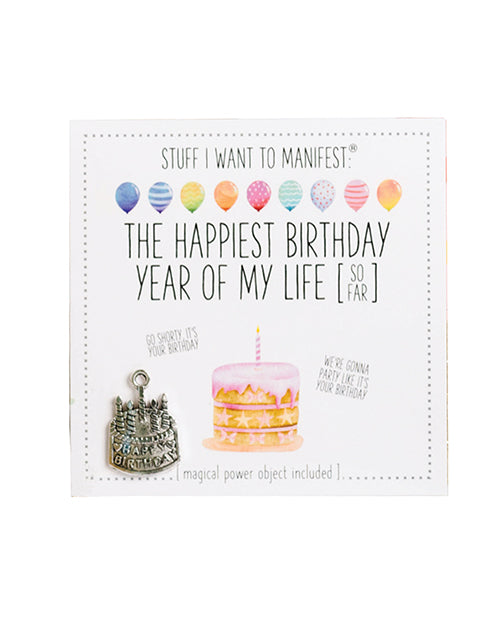 The Soft Hum Warm Human The Best Birthday Year of My Life (So Far) Mini Card & Charm
