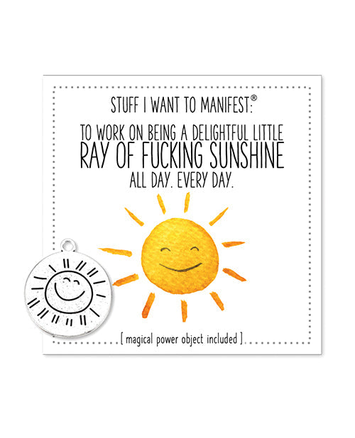 The Soft Hum Warm Human Ray of Fucking Sunshine Mini Card & Charm