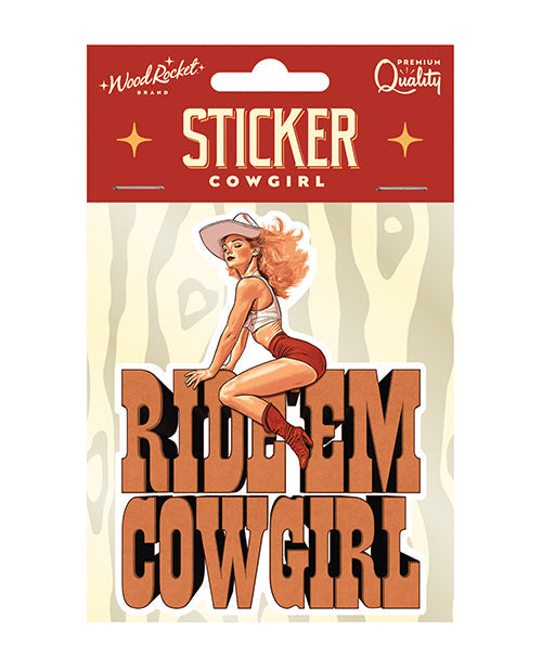 The Soft Hum Ride Em Cowgirl Sticker