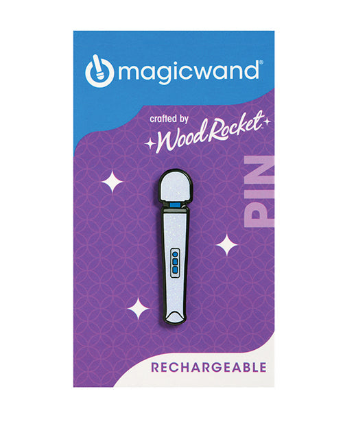 The Soft Hum Wood Rocket Magic Wand Rechargeable Pin