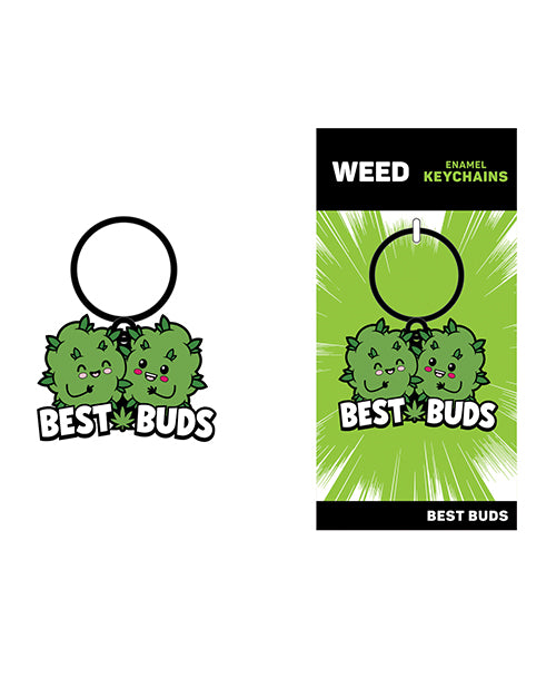 The Soft Hum Wood Rocket Weed Best Buds Keychain - Green