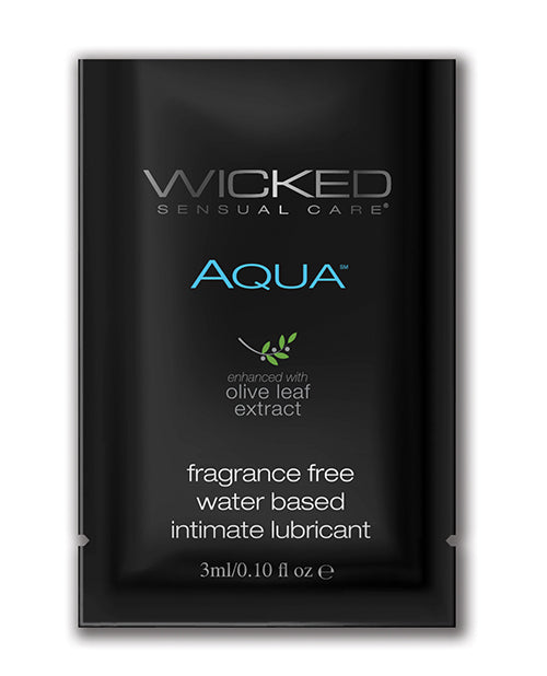 The Soft Hum Wicked Sensual Care Aqua Waterbased Lubricant - .1 oz Fragrance Free
