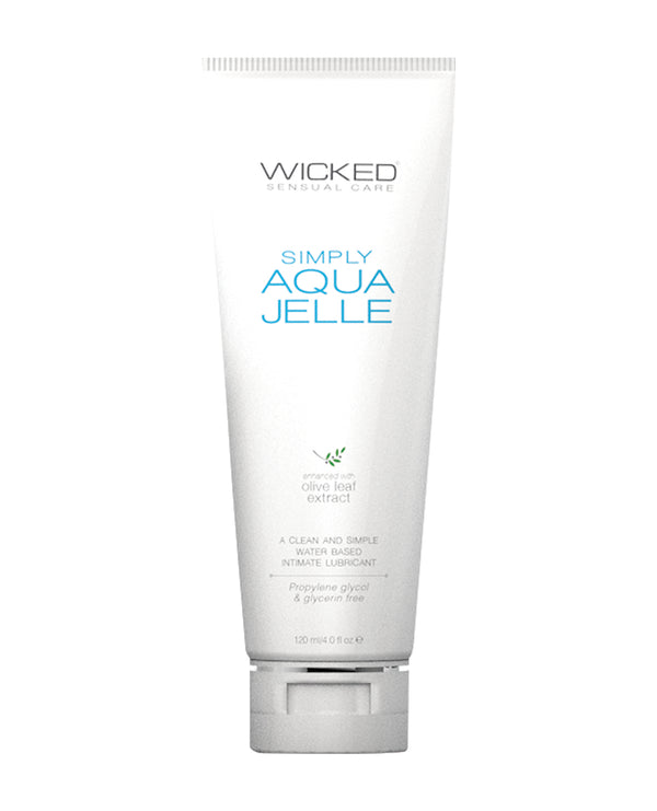 The Soft Hum Wicked Sensual Care Simply Aqua Jelle Waterbased Lubricant - 4 oz
