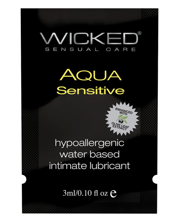 The Soft Hum Wicked Sensual Care Hypoallergenic Aqua Sensitive Water Based Lubricant - .1 oz