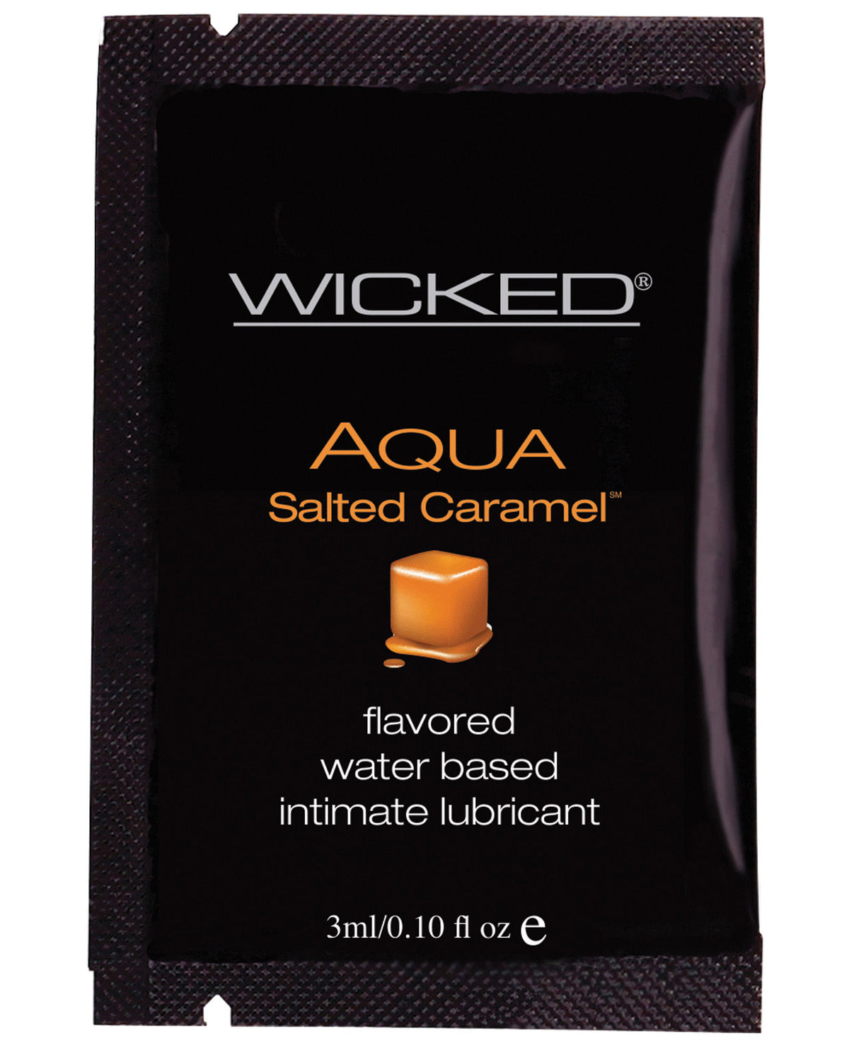 The Soft Hum Wicked Sensual Care Aqua Waterbased Lubricant - .1 oz Salted Caramel