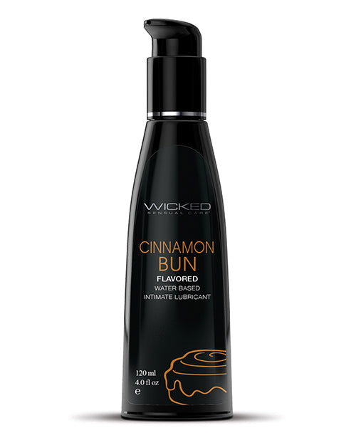 The Soft Hum Wicked Sensual Care Aqua Waterbased Lubricant - 4 oz Cinnamon Bun