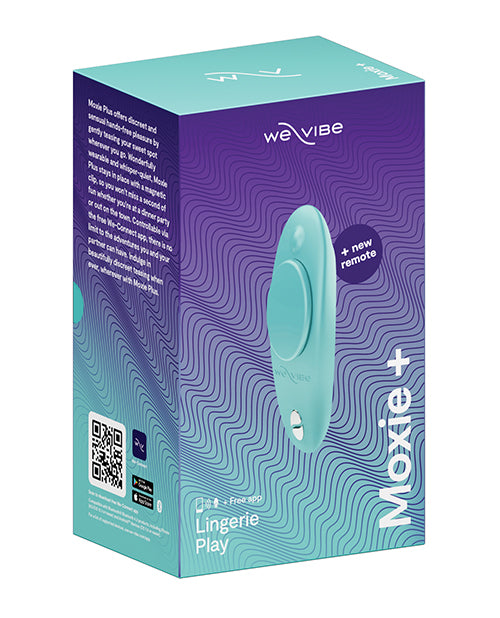 The Soft Hum We-Vibe Moxie+ Panty Vibe - Aqua