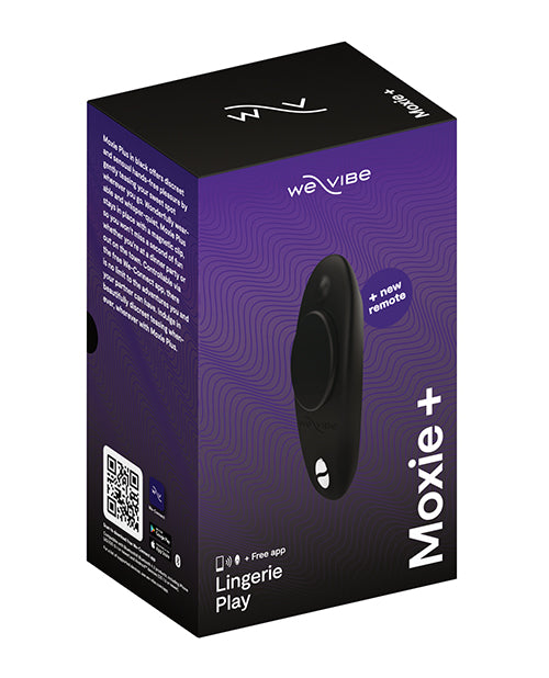 The Soft Hum We-Vibe Moxie+ Panty Vibe - Satin Black
