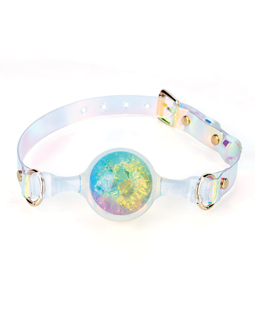 The Soft Hum Luxe Prism Small Ball Gag - Rainbow
