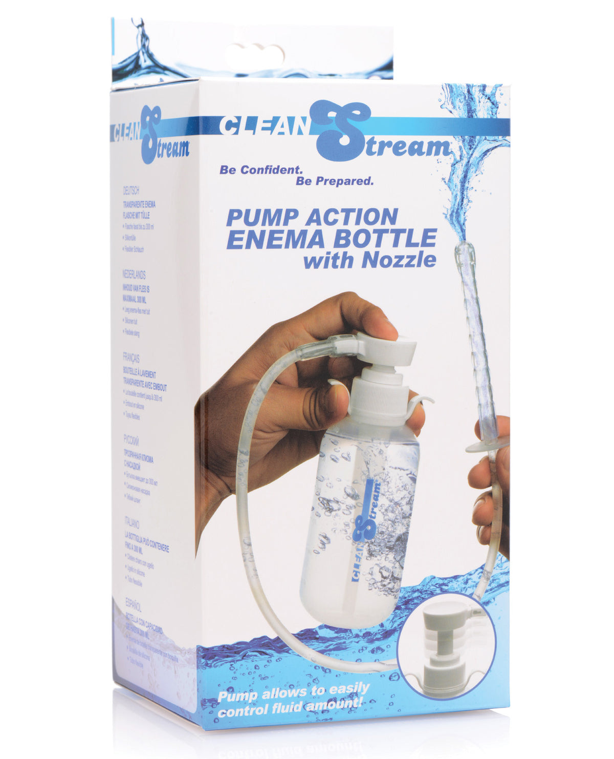 The Soft Hum CleanStream Pump Action Enema Bottle w/Nozzle