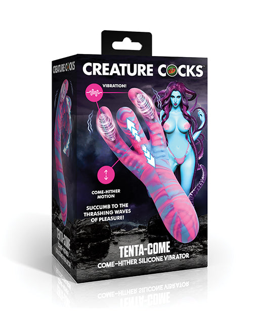 The Soft Hum Creature Cocks Tenta-Come Come-Hither Tentacle Silicone Vibrator