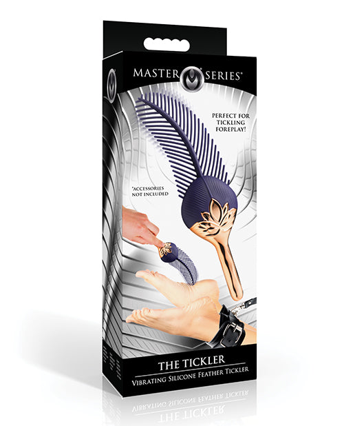 The Soft Hum Master Series The Tickler Vibrating Silicone Feather Tickler