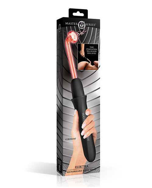 The Soft Hum Master Series Elektra Rechargeable Violet Wand - Black