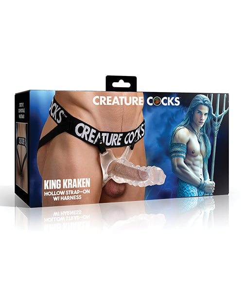 The Soft Hum Creature Cocks King Kraken Hollow Strap-On w/Harness