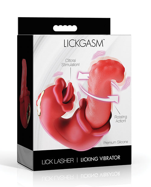The Soft Hum Lickgasm Lick Lasher Licking Vibrator - Red