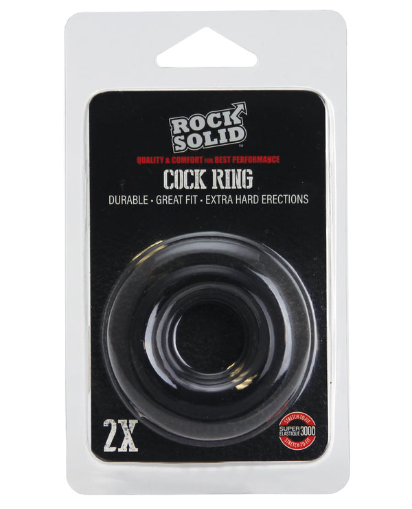 The Soft Hum Rock Solid 2" Black Donut Ring