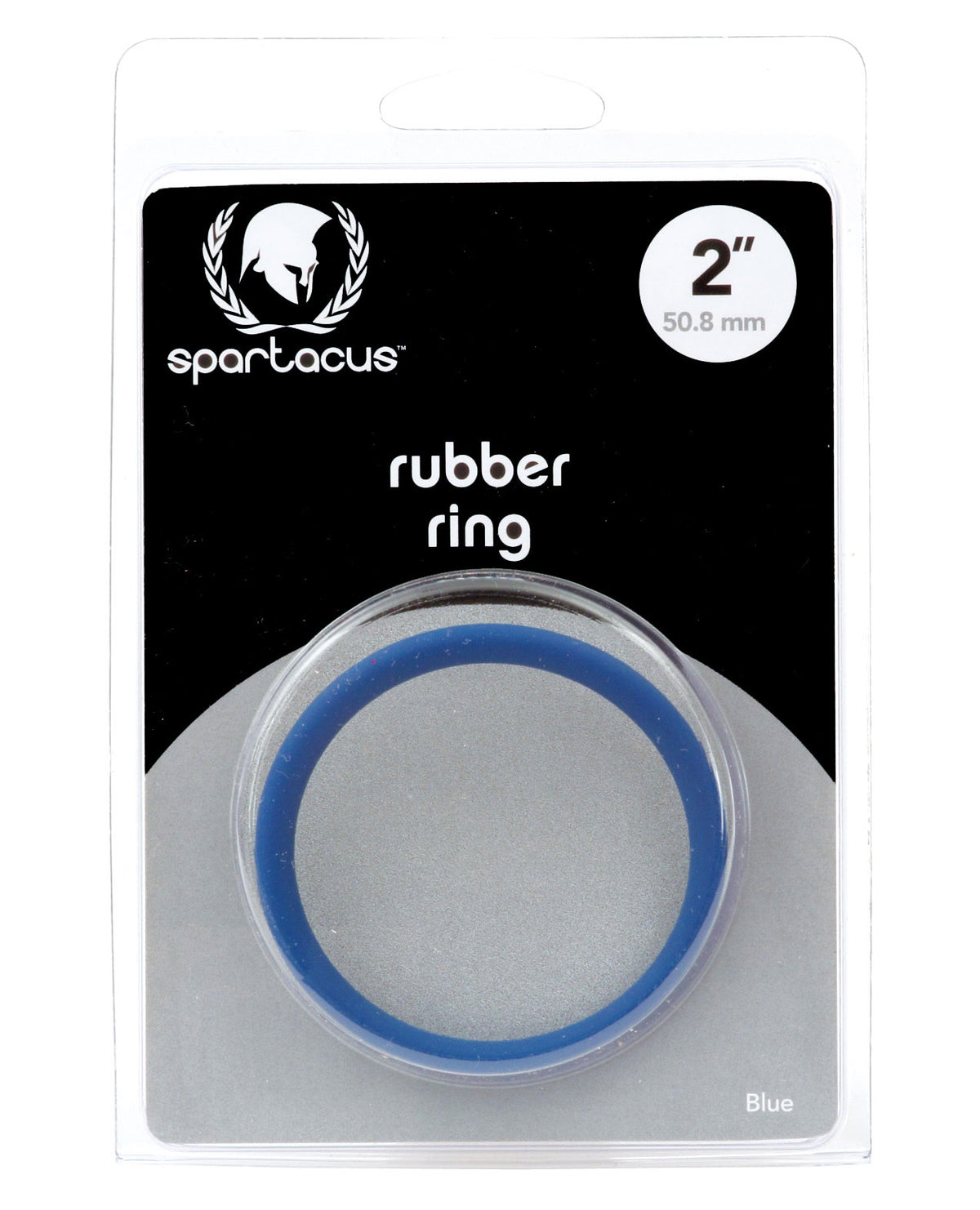 The Soft Hum Spartacus 2" Rubber Cock Ring - Blue