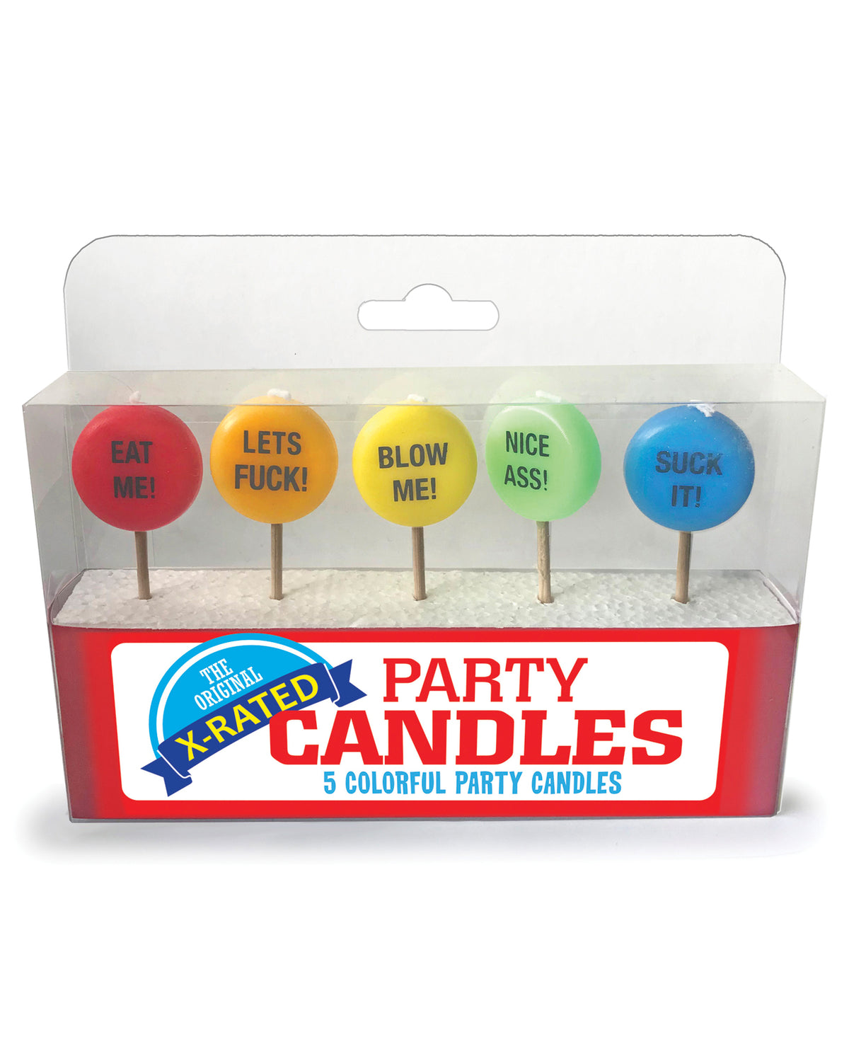 The Soft Hum X-Rated Party Candles - Set of 5