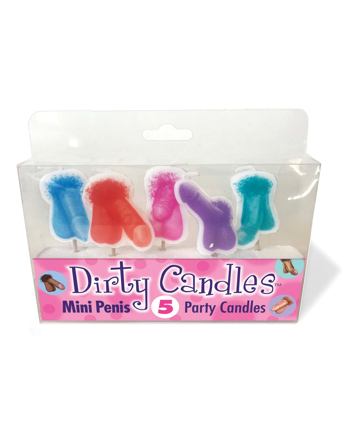 The Soft Hum Mini-Penis Dirty Candle Set - Set of 5