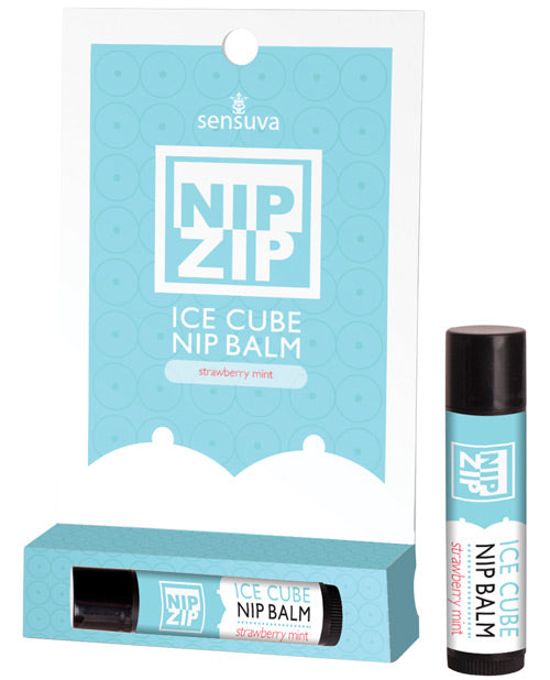 The Soft Hum Sensuva Nip Zip Ice Cube Nip Balm - Strawberry Mint