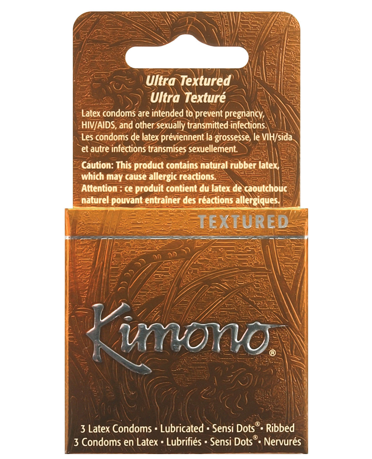 The Soft Hum Kimono Textured Ribbed+Sensi Dots Condoms - Box of 3