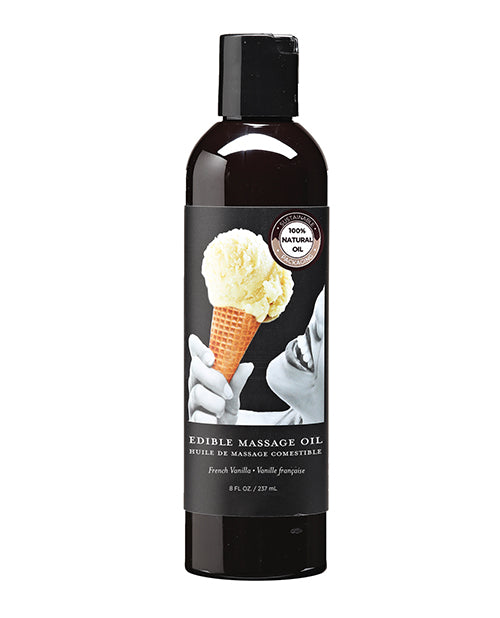The Soft Hum Earthly Body Edible Massage Oil - 8 oz French Vanilla