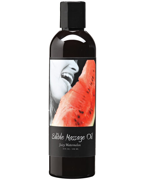 The Soft Hum Earthly Body Edible Massage Oil - 8 oz Watermelon