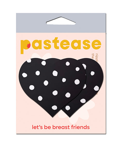 The Soft Hum Pastease Heart w/Polka Dot - White/Black O/S